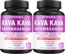 Kava, Ginkgo, Ashwagandha ve More - 4 Ay Supply için 120 Capsules (Pack of 2)