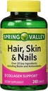 Spring Valley - Saç, Skin & Nails, Biotin-Collagen-Gelatin, 240 Caplets
