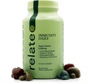 Immunity Daily Gummies - Super Greens, Lion's Mane & Reishi, C & Çinko, Yaşlı ve Echinacea ile Antioksit - Sunny Berry Flavor, 60 Count