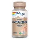 SOLARAY Organik Aslanlar Mane Supplement Capsules - Lion's Mane Organik Mushrooms'un 1000 mg'ını sağlamak, Geliştirilmiş Aborpsiyon için Fermented - Vegan, 60 Günlük Garanti, Lab TY, 30 Hizmet, 60 VegCaps