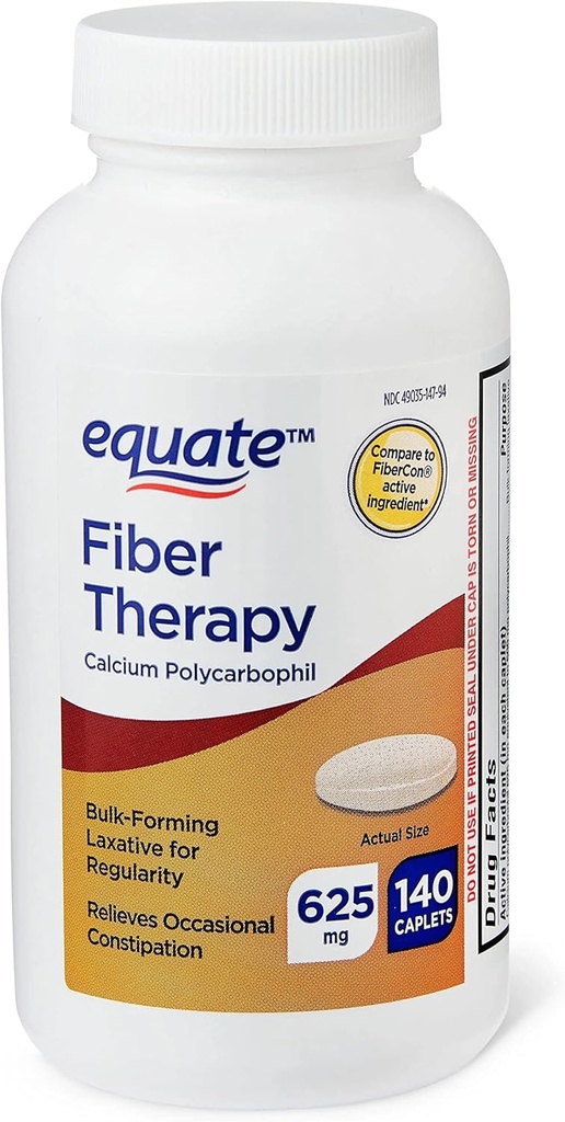 ikj Fiber Terapidis Polycarbofili Caplets, 625 mg, 140 Kont