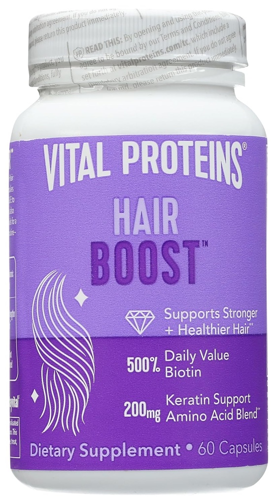 Vital Proteins Saç Boost Capsule, 60 CT