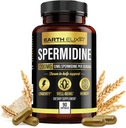 Earth Elixir Spermidine Συμπληρώματα 1200mg (90 κάψουλες) – Αντιγήρανση - 3rd Party Tested (12mg Spermidine Powder) Max Purity - 100% Pure Espermidina- Fermented Wheat Germ Extract - NMN Εναλλακτική