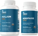 Dr. Tobias Menopause Relief and Psyllium Daily - Hormonal Denge ve Digestive Health, Non-GMO