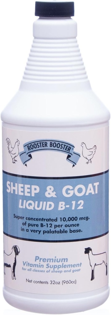 Rooster ATM B-12 Koyun ve Goat Liquid, 32-Ounce