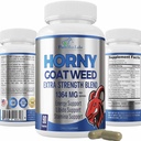 Horny Goat Weed 1590 mg Extra Strength w. Maca, L-Arginine, BTC, Boost Performansı, Stamina, Enerji, Non-GMO Formula, 90 Capsules