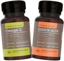 Endur% 100 Pure Krill Oil ve ENDUR-ACIN 250 mg Niacin