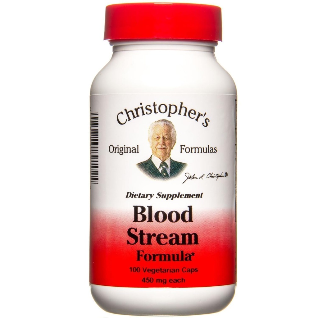 Christopher's Original Formulas Blood Stream Formula - Συμπληρώματα κυκλοφορίας αίματος - Υποστηρίζει Vein Elasticity, Καθαρό & Καθαρό ρεύμα αίματος