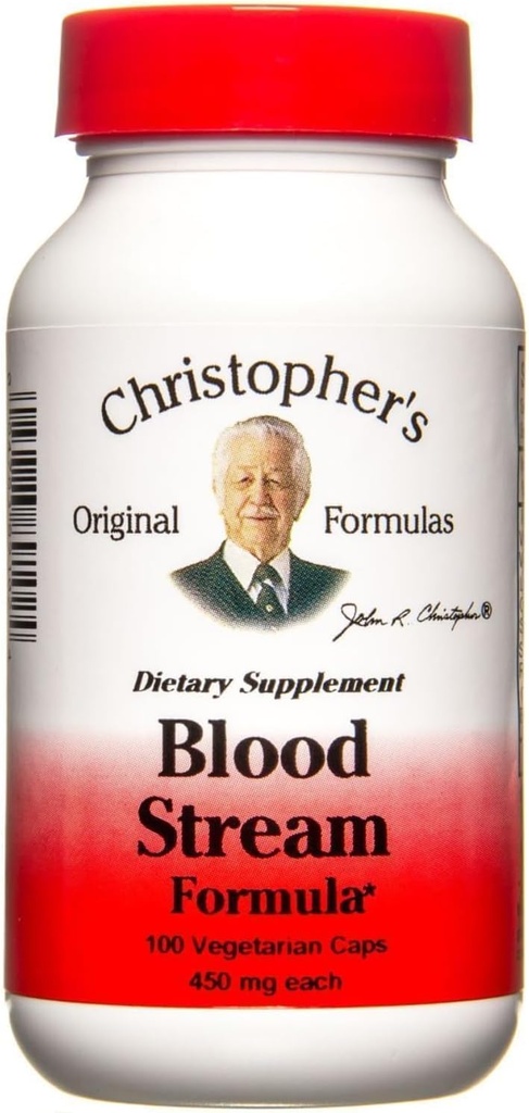 Christopher's Original Formulas Blood Stream Formula - Blood Circulation Supplements - Supports Vein Elasticity, Clean & Pure Bloodstream