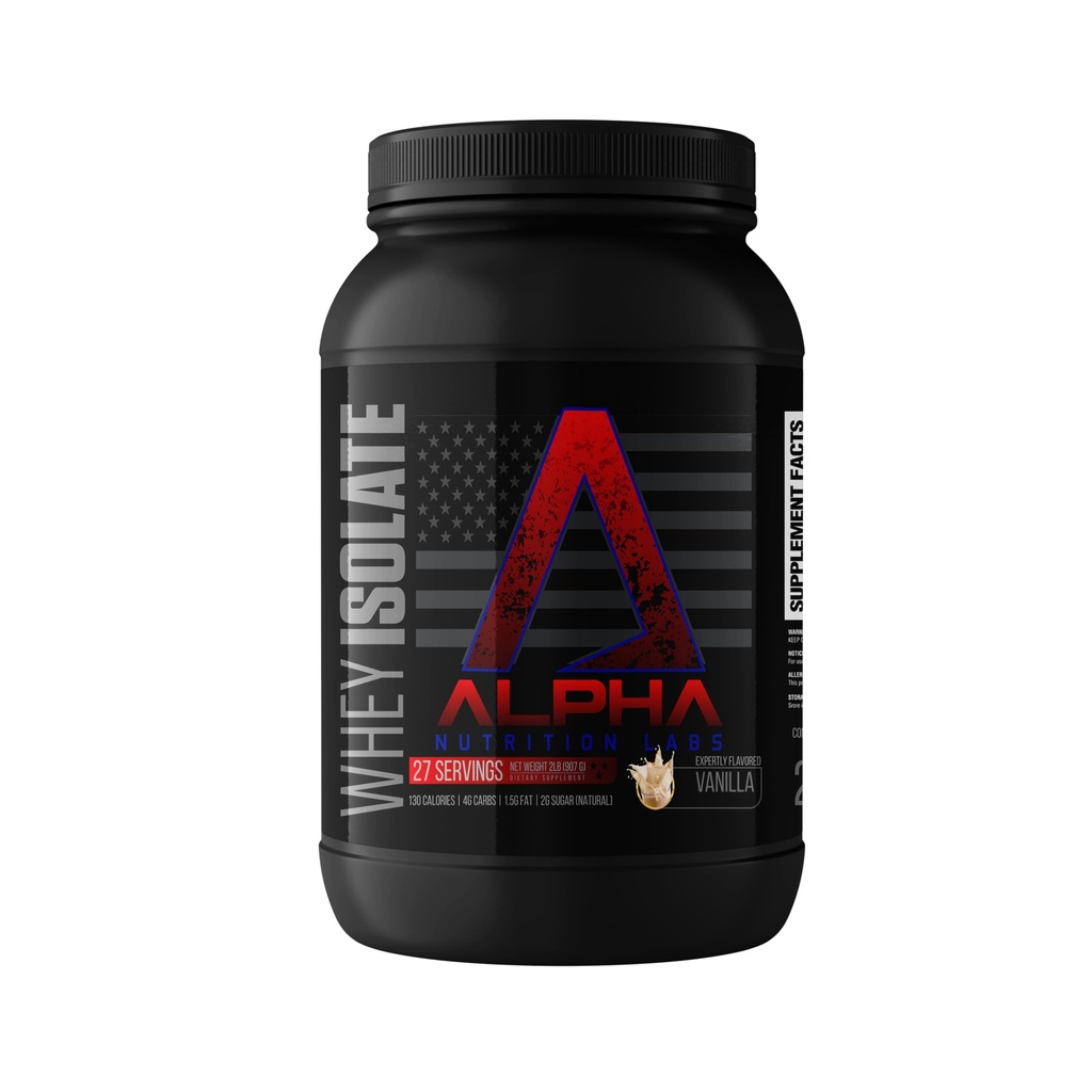 Whey Isolate Protein Powder - Βανίλια Γεύση, 28g πρωτεΐνης, πηγή πρωτεϊνών, χαμηλή υδατάνθρακες, κλασική ειδικότητα