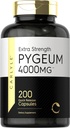 Carlyle Pygeum Africanum Bark | 200 Capsules | Yüksek Potency | Non-GMO, Gluten Free Supplement