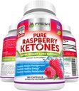 FRESH SACARE Pure Raspberry Ketones Max 1000 mg Arada - 3 Ay Supply Non GMO - Gelişmiş Kilo Kaybı Desteği - 180 Capsules