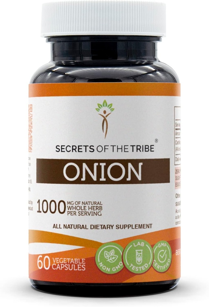 Tribe Onion 60 Capsules, 1000 mg, Onion (Allium Cepa) kıl Bulb (60 Capsules)