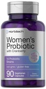 Cranberry ile Kadınlar için Horbäach Probiyotik | 90 Vegetarian Capsules | Diyetsel Supplement 14 Probiyotik Strains | Non-GMO, Gluten Free Supplement