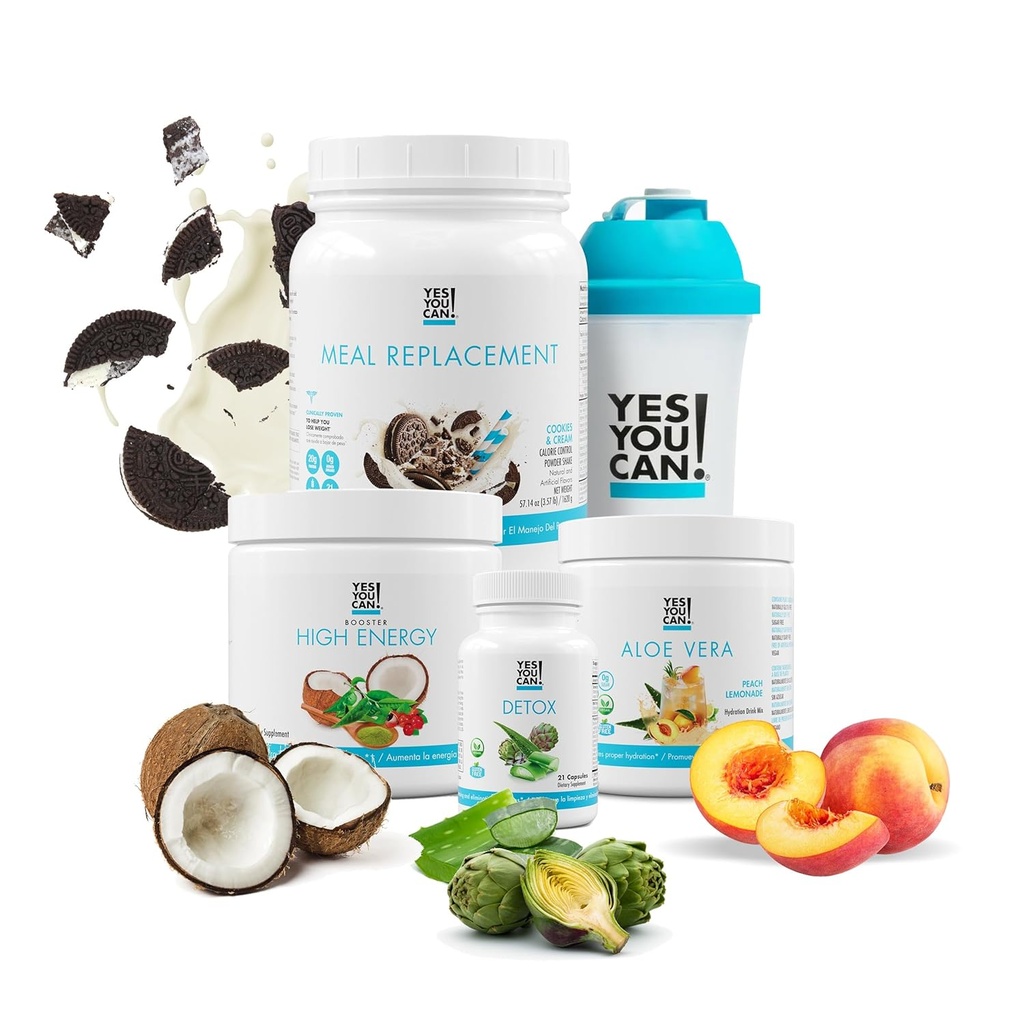 Evet Yapabilirsiniz! Detox Plus Kit, Daily Cleanse Pure Fiber Meal Change Drink Mix, Shake Branson & Supplement, Body Cleanse Kit for Men and Women