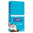 LUNA BAR - Gluten Free Snack Bars - Chocolate Dipped Coconut Flavor - 8 protein - Non-GMO - Plant-Based Wholesome Snacking - Go Snacks (1.69 Ounce Snack Bars, 15 Count)
