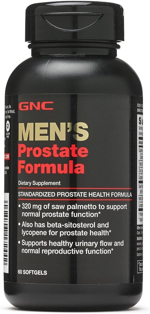 GNC Ανδρική Φόρμουλα Prostate, 60 Softgels, υποστηρίζει τη φυσιολογική αναπαραγωγική λειτουργία