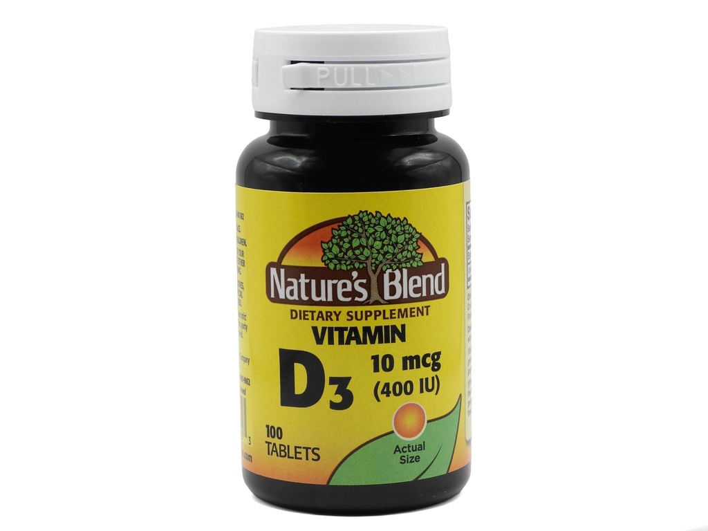 Nature's Blend Vitamin D 400 IU 100 Tablet