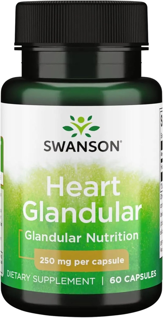 Swanson Raw Heart Glandular 250 Milligram 60 Capsules