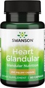 Swanson Raw Heart Glandular 250 Milligram 60 Capsules