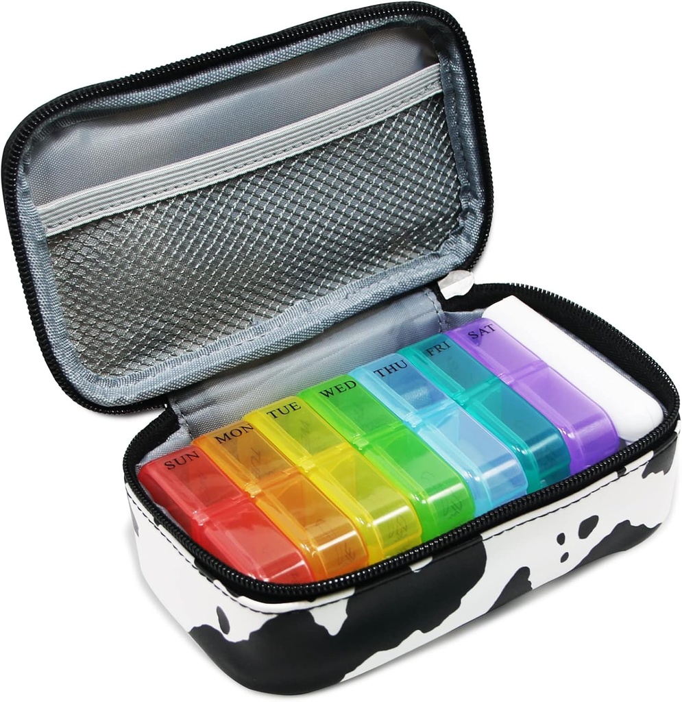 Haftalık Pill Organizer 2 Times a Day Morning Night Travel Pill Case Organizer 7 Day AM PM Pill Box Organizer Day Night Vitamin Organizer Pill Contanier 2 Hafta Pill Holder
