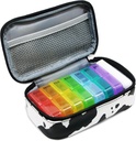 Haftalık Pill Organizer 2 Times a Day Morning Night Travel Pill Case Organizer 7 Day AM PM Pill Box Organizer Day Night Vitamin Organizer Pill Contanier 2 Hafta Pill Holder