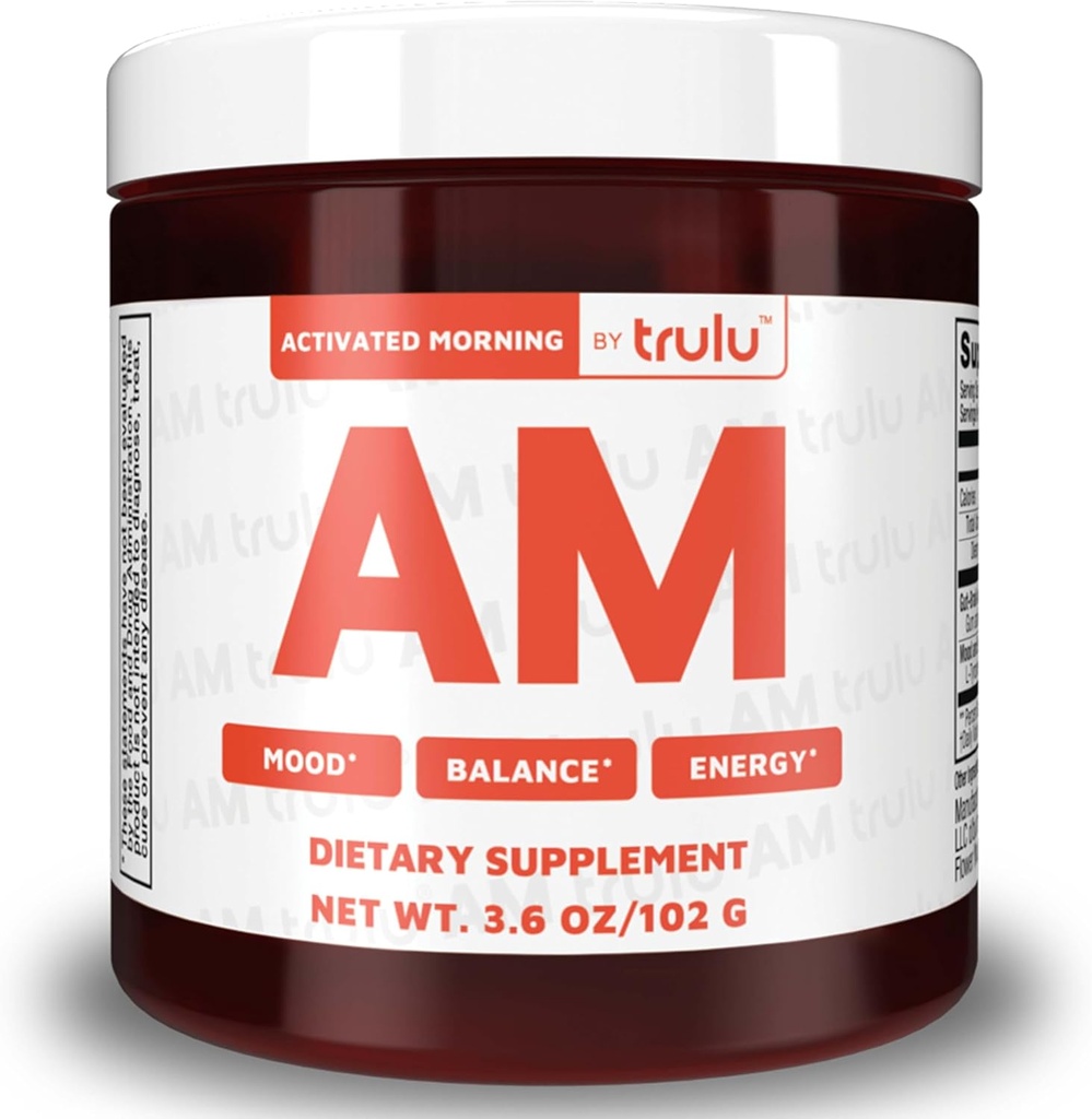 AM Aktif Sabah 3.6oz | Gut Health and Brain Support Supplement for Motivasyon, Drive, & Cognitive Performance | Caffeine-Free Meeting with L-Tyrosine for Lasting Energy, Focus, & Mood Advancedment