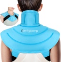 Compytemp Ice Pack για το λαιμό ώμους ανακούφιση του πόνου με λουριά, επαναχρησιμοποιήσιμη Gel πακέτο ώμου πάγου Wrap, Ψυχρή συμπίεση φυσική θεραπεία αποκατάστασης για την άνω πλάτη, τραχήλους τραχήλου (S)