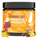 Llama Naturals Kids Probiyotik with Prebiyotik Fiber, Vegan, Organic Prebiyotiks and Probiyotiks Gummies for Gut Health Support, Toddler Real Fruit Gummy Vitamins, NoEDIT Sugar Cane, Peach Mango, 60 Ct