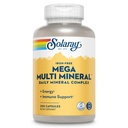 SOLARAY Mega Multi Mineral, Iron Free - Daily Mineral Supplement w/Trace Minerals, Electrolytes, Kalsiyum, Magnezyum, çinko, Selenium, Boron -Cellular Enerji, Immune Support, 60-Day Garanti, 50 Serv