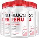 (5 Pack) Gluco Renu Supplement, GlucoRenu Capsule - Gelişmiş Formula Gluco Renu, GlucoRenu, 300 Capsules