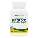 NaturesPlus Super B50-60 Vejetaryen Capsules - Yüksek Potency B Kompleksi - Beyin & Enerji ATM - Gluten-Free - 60 Hizmetler