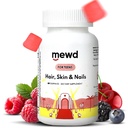 MEWD Teen ve Kids Saç, Skin+Nails Daily Multivitamin Gummy Güçlendirici Formula - Biotin,Zinc,Vitamins A, B, & D3 for Girls & Boys, 60, Made in USA