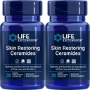 Life Extension Skin Restoring Ceramids, 30 Liquid Vegetarian Capsules (Pack of 2)