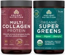 Eski Beslenme Multi Collagen Protein Toz, Unflavored, 24 Hizmet + Supergreens Toz, Greens Flavor, 25 Hizmet