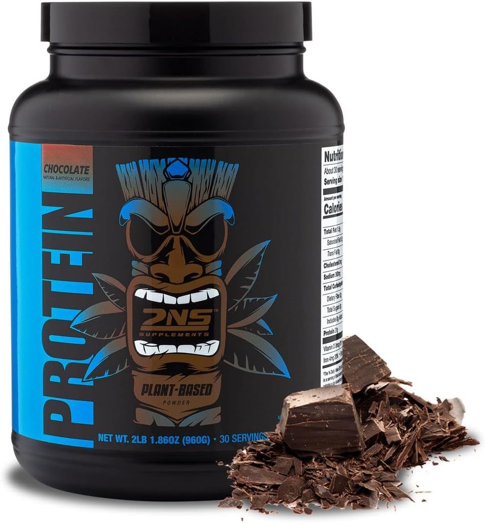 2ο Συμπληρώματα Φύσης – Πρωτεΐνη, Σοκολάτα, 30 Σερβιέτες, 2.2 LB – 21G Πρωτεΐνη Vegan & EAAs για την υποστήριξη της μυϊκής ανάπτυξης & αποκατάστασης – Δεν προστίθενται σάκχαρα & Κατασκευάζονται χωρίς σόγια, γλουτένη ή ΓΤΟ