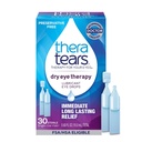 TheraTears Θεραπεία με ξηρό μάτι Λιπαντικές σταγόνες ματιών για ξηρά μάτια, συντηρητικές δωρεάν σταγόνες ματιών, 30 φιαλίδια μιας χρήσης
