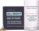 Skin Hydration & Sleep Aid Set | Anti-Aging & Sleep Support with Hyaluronic Acid, Ceramids, Antioksis, Melatonin ve Ashwagandha | Radiant Skin & Restful Sleep Pack