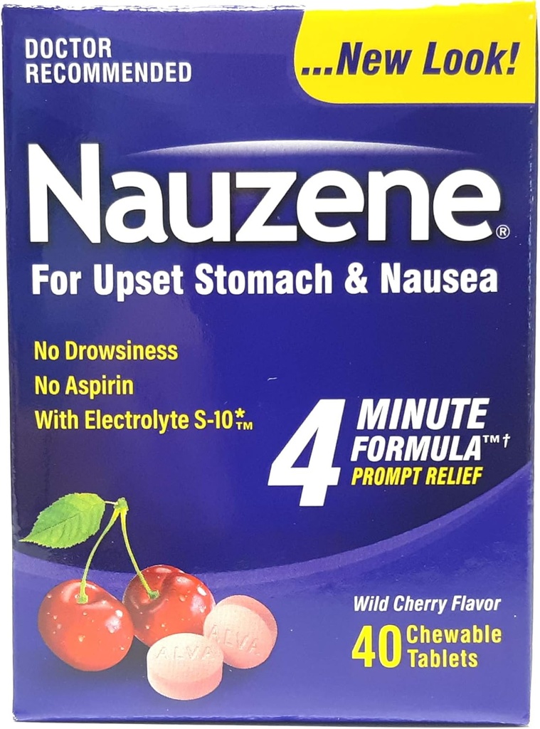 Nauzene Chew Tabs Size 40ct - Pack of 1