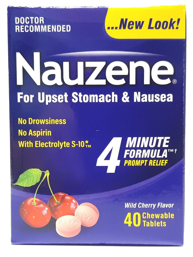 Nauzene Chew Tabs Uzunluk 40ct - 1 Paket