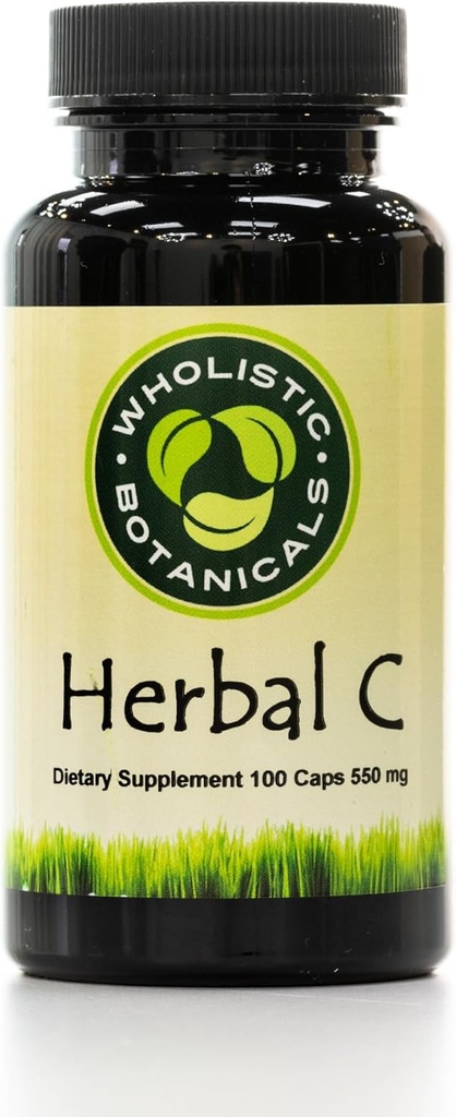 Herbal C Capsule - Vitamin C Supplements - Antioksi ve Immune System Alert, Adrenal Glands ve Digestion Support - 100 cttt