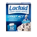 Lactaid Γρήγορη πράξη δυσανεξίας Λακτόζης Συλλέξεις με Lactase Ένζυμο για την πρόληψη αερίου, Bloating & Διάρροια Λόγω της ευαισθησίας της λακτόζης, Ιδανικό για Ταξίδι & On-The-Go, 32 συσκευασίες 1- Count