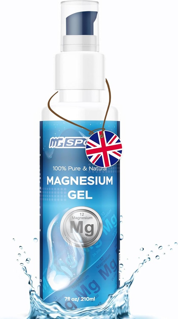 Μαγνήσιο Gel + Αντλία 1.050 Πιέζει 50mg MgCl ea. για το πόδι Cramps. Συντηρητικά Δωρεάν, υψηλή απορρόφηση, λιγότερο sting από το σπρέυ λαδιού μαγνησίου, αντλία γέλης για την ακριβή εφαρμογή