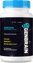 Laboratuarları GenBrain Memory Supplement, Ekstra Kuvvet Beyin Destek Kapsülleri, Gelişmiş Kompleksi, Saf All-Doğal Pills (60 Capsules)