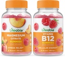 Lifeable 85 mg + Vitamin B12, Gummies Sche - Great Tasting, Vitamin Supplement, Gluten Free, GMO Free, Chewable Gummy Gummy