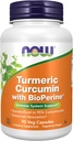 Şimdi Supplements, Turmeric Curcumin with BioPerine, Immune System Support, Standardized to% 95 Curcuminoids, Geliştirilmiş Aborpsiyon*, 90 Veg Capsules