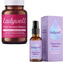 Ladywell Καθημερινή κάψουλες ισορροπίας ορμονών + Επίκαιρο πακέτο ψεκασμού λαδιού μαγνησίου
