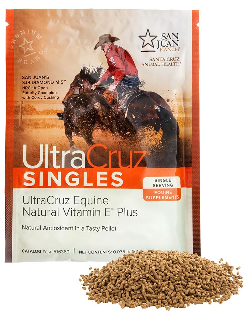 UltraCruz - sc-516417 Equine Natural Vitamin E Plus Supplement for Horses, 60 Single Services, Ultrasonik (30 Day Supply)