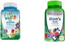 Vitafüzyon Fiber Well Fit Gummies Supplement, 90 Kont (Pazar Mayıs Vary) ve Erkekler için Yetişkin Gummy Vitaminler, Vitaminlerle Erkekler için Günlük Çokvitaminler
